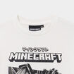 T-shirt manches courtes coton Minecraft ivoire gar&ccedil;on
