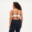 Soutien-gorge foulard coton majoritaire blanc femme grande taille
