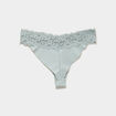 Lot 3 tangas avec dentelle vert clair femme