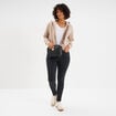 Jeans skinny 7/8ème coton Liberto noir femme