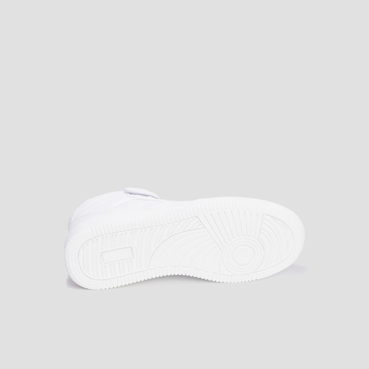 Baskets montantes à scratchs blanc homme