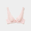 Soutien-gorge foulard dentelle rose clair femme