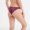Culotte en dentelle rouge femme
