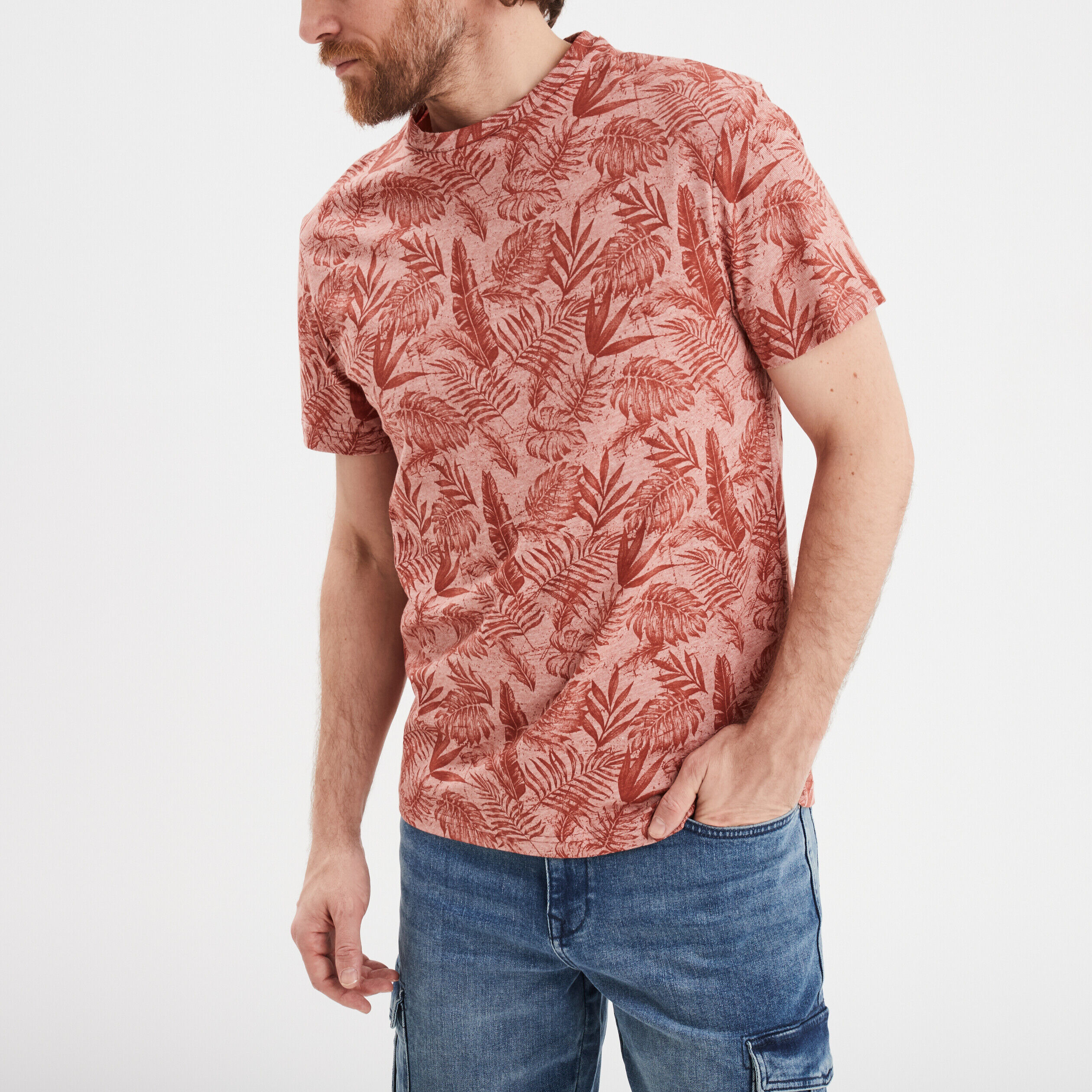 T-shirt manches courtes terracotta homme CREEKS