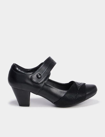 Escarpins &agrave; talons noir femme