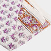 Foulard carr&eacute; coton ivoire femme