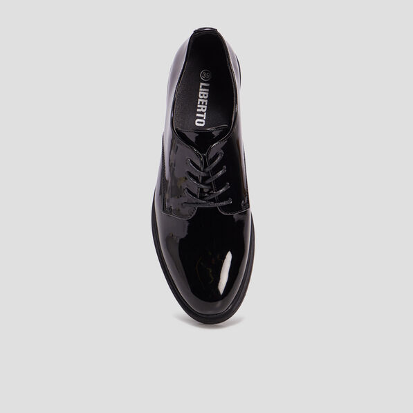 Derbies à lacets vernies Liberto noir femme