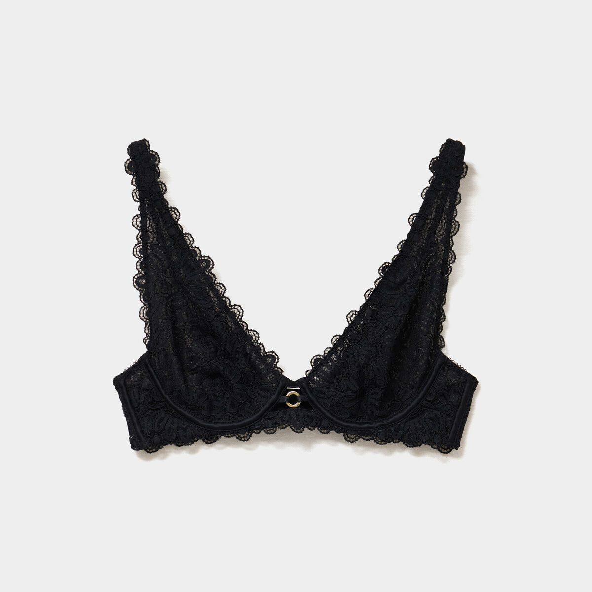 Soutien-gorge foulard dentelle noir femme