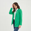 Veste blazer droite vert femme