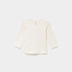 T-shirt manches longues coton blanc b&eacute;b&eacute; fille