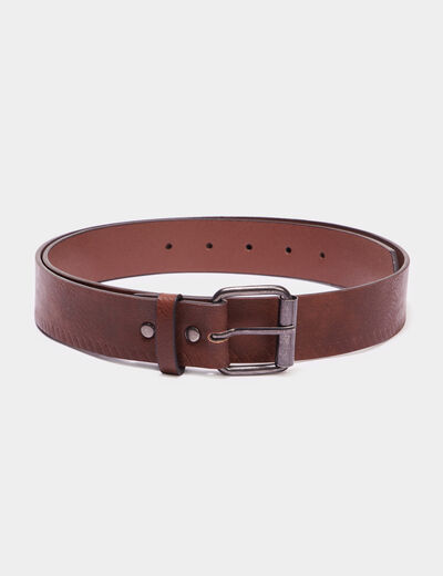 Ceinture marron foncé homme