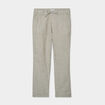 Pantalon chino mélange lin coton vert kaki homme