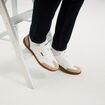 Tennis basses &agrave; lacets blanc homme