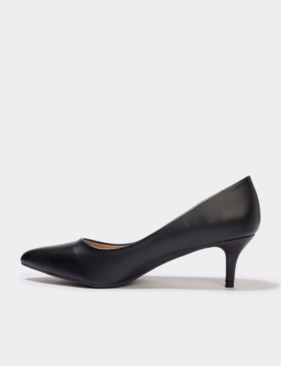 Escarpins &agrave; bouts pointus noir femme