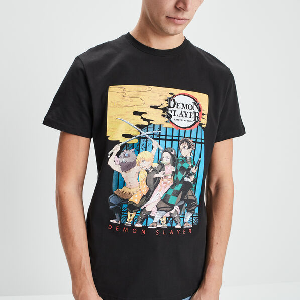 t shirt demon slayer noir homme T-shirt Demon Slayer noir homme