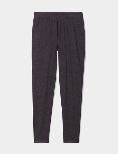 Pantalon de pyjama ajusté gris foncé femme