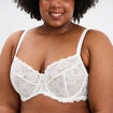 Soutien-gorge embo&icirc;tant dentelle blanc femme grande taille