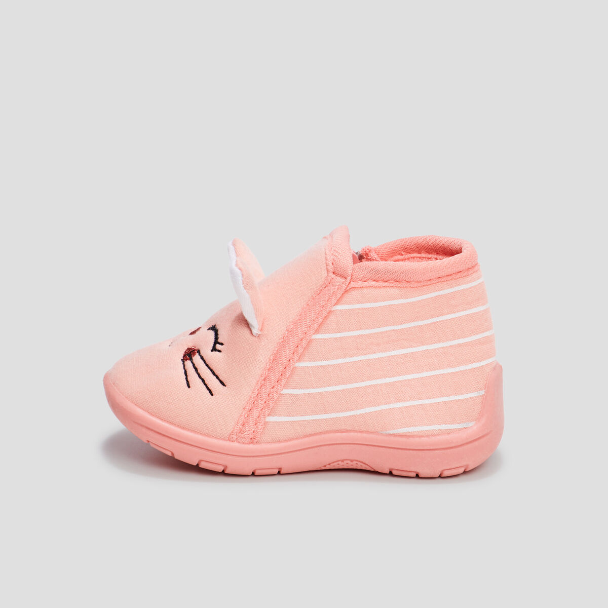 Chaussons bottillons rose b&eacute;b&eacute; fille