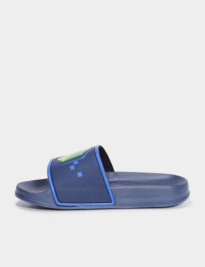 Mules de plage Minecraft multicolore garçon
