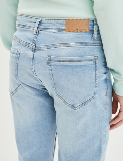 Jeans slim 5 poches denim bleach homme