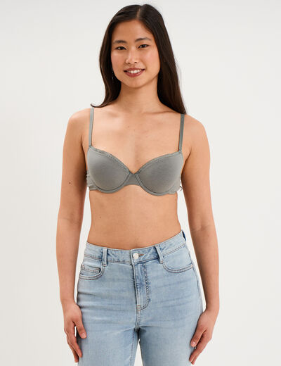 Soutien-gorge embo&icirc;tant padd&eacute; vert clair femme