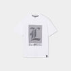 T-shirt oversize manches courtes Liberto blanc homme