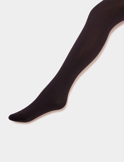 Collants intérieur polaire noir femme