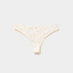 Tanga en dentelle blanc femme