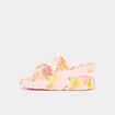 Mules de plage avec boucles multicolore fille