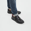 Derbies à scratchs en cuir Walking noir homme