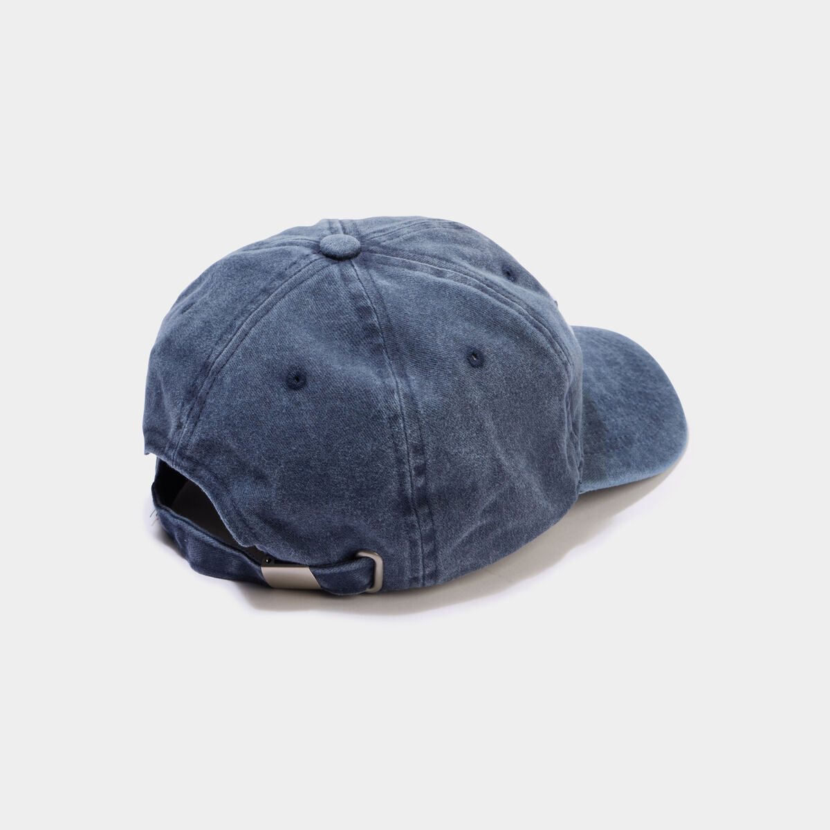 Casquette ajustable en jean bleu marine homme