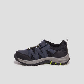 Baskets running à scratchs Trappeur bleu marine garçon