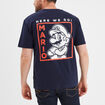 T-shirt manches courtes Super Mario bleu marine homme