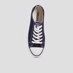 Tennis en toile &agrave; lacets bleu marine homme