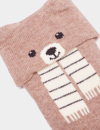 Lot 3 paires chaussettes coton sable bébé garçon