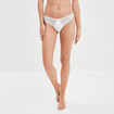 Tanga à dentelle blanc femme