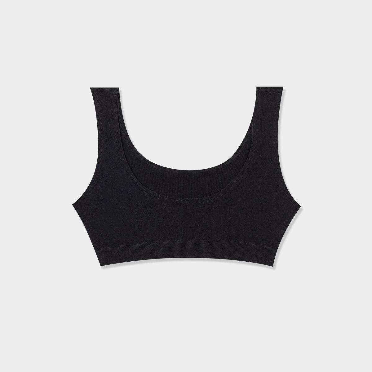 Lot 2 brassières bretelles larges noir fille