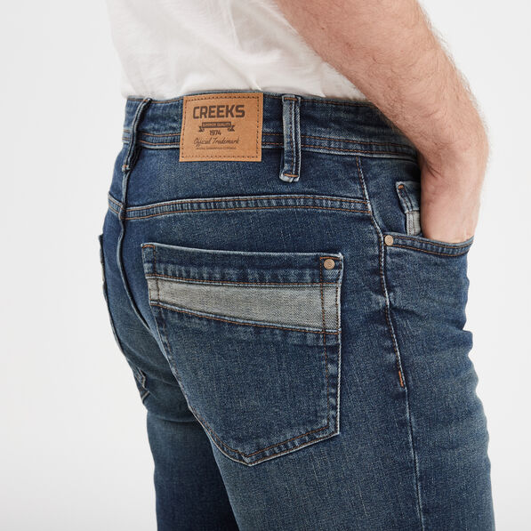 Bermuda regular en jean denim dirty homme