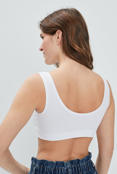 Soutien-gorge brassière blanc femme