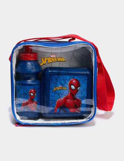 Ensemble lunch box et gourde Spider-Man bleu roi mixte
