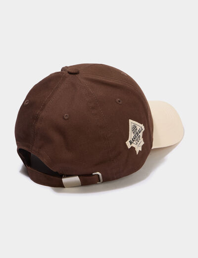 Casquette coton marron homme