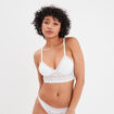 Soutien-gorge triangle paddé blanc femme