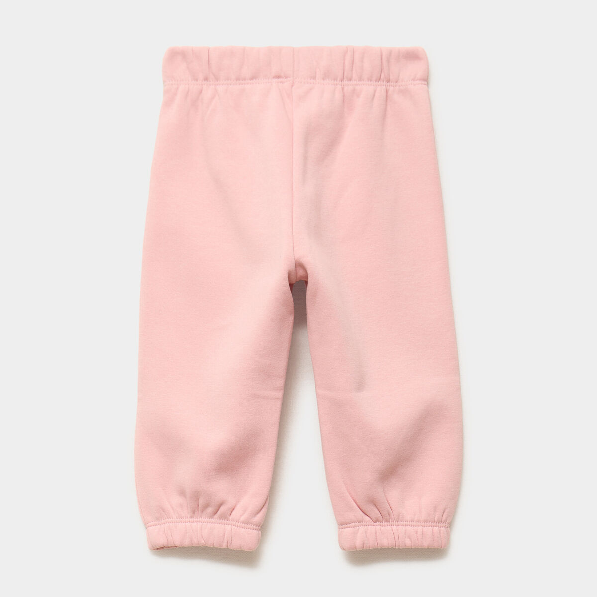 Lot 2 pantalons de jogging bas &eacute;lastiqu&eacute; rose poudr&eacute;e b&eacute;b&eacute; fille