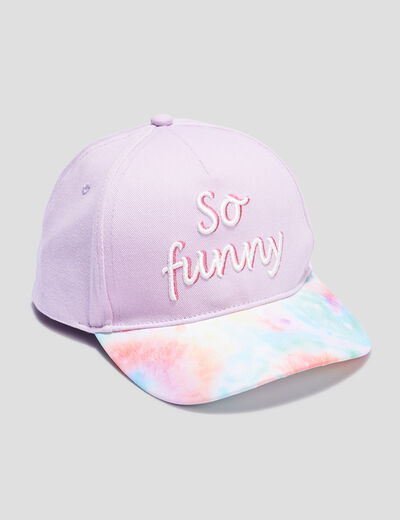 Casquette multicolore fille