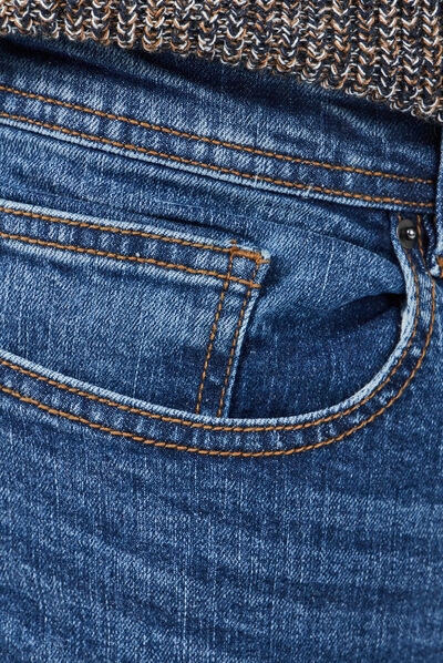Jeans slim taille standard denim double stone homme