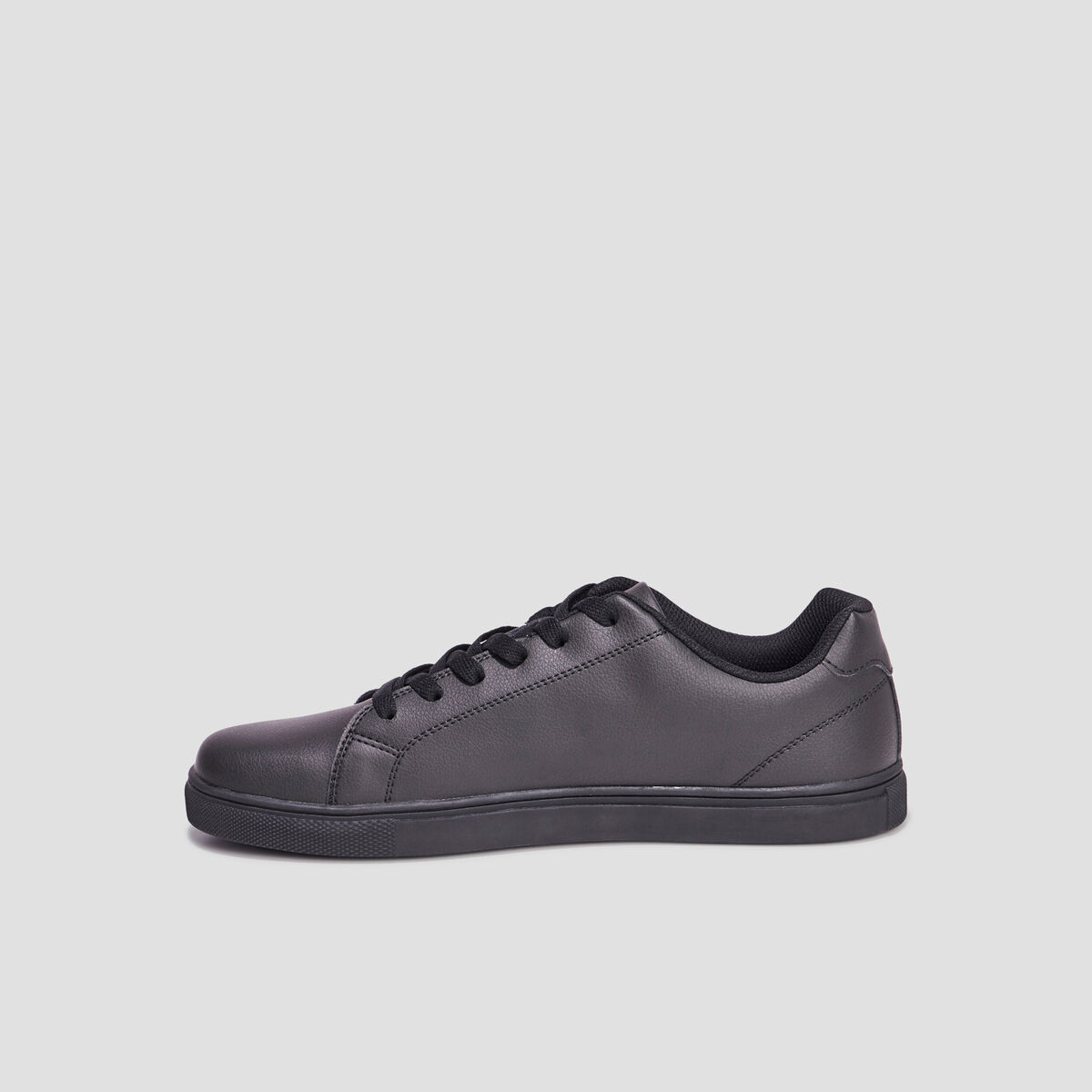 Tennis basses &agrave; lacets noir homme