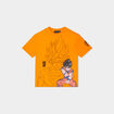 T-shirt manches courtes coton Goku orange foncé garçon