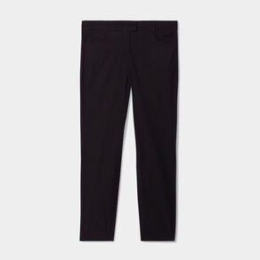 Pantalon droit taille haute noir femme grande taille