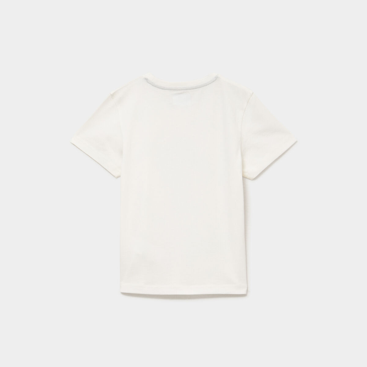 T-shirt en coton manches courtes Kappa blanc gar&ccedil;on