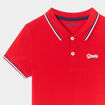 Polo manches courtes coton rouge gar&ccedil;on